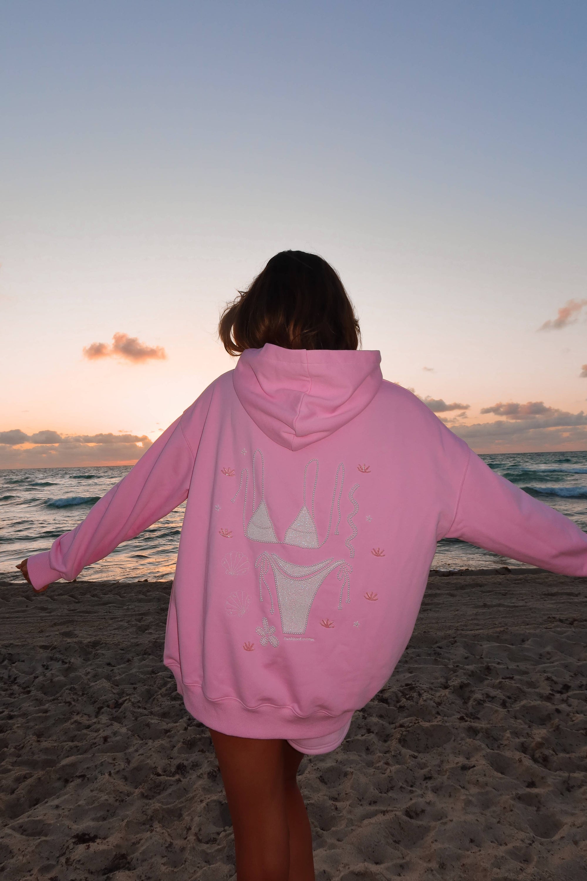 Lottie Beaded Ocean Hoodie