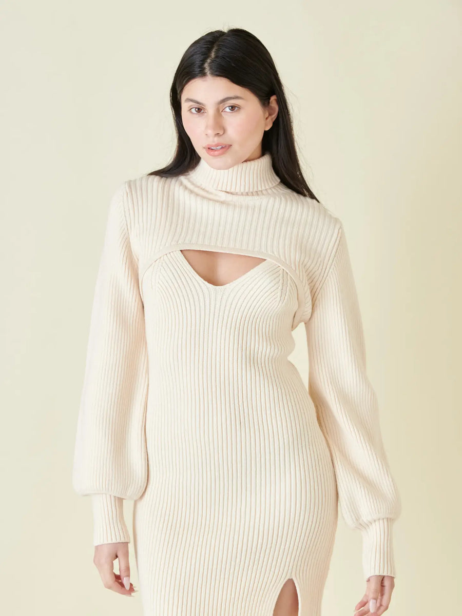 2 Piece Knit Shrug And Dress