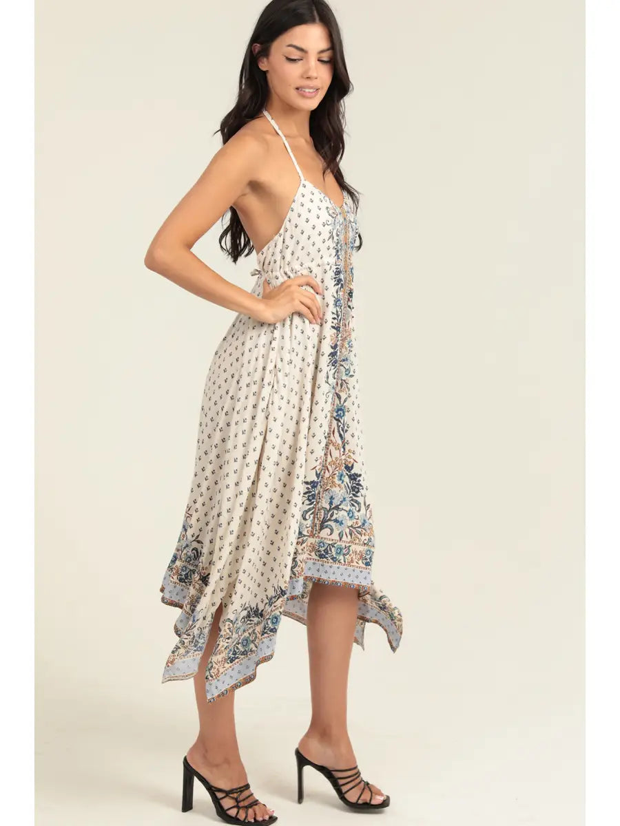 Hanky Hem Halter Dress
