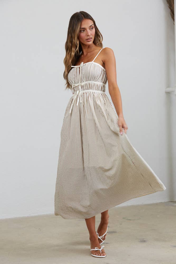 Striped Midi Sundress