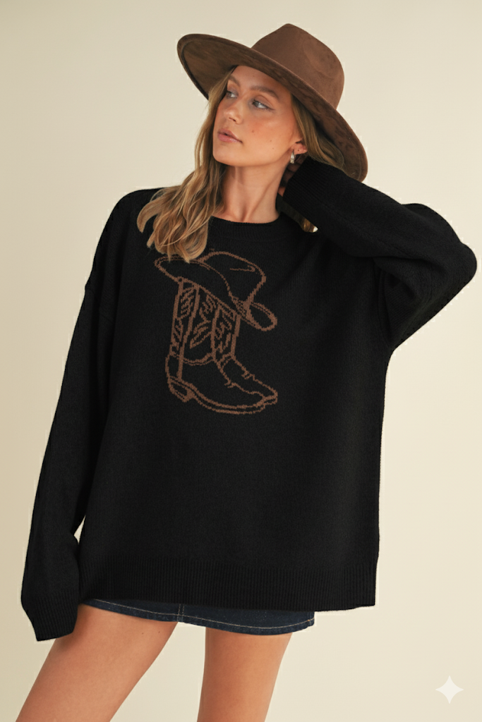 Boot &amp; Hat Sweater