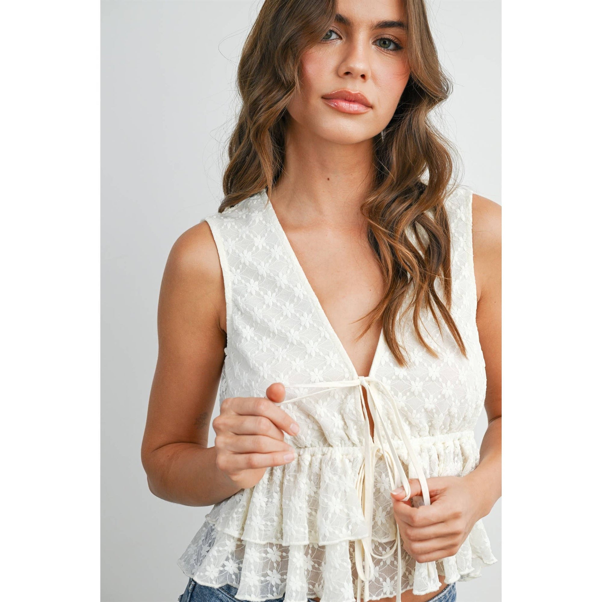 Tiered Ruffle Tank Top