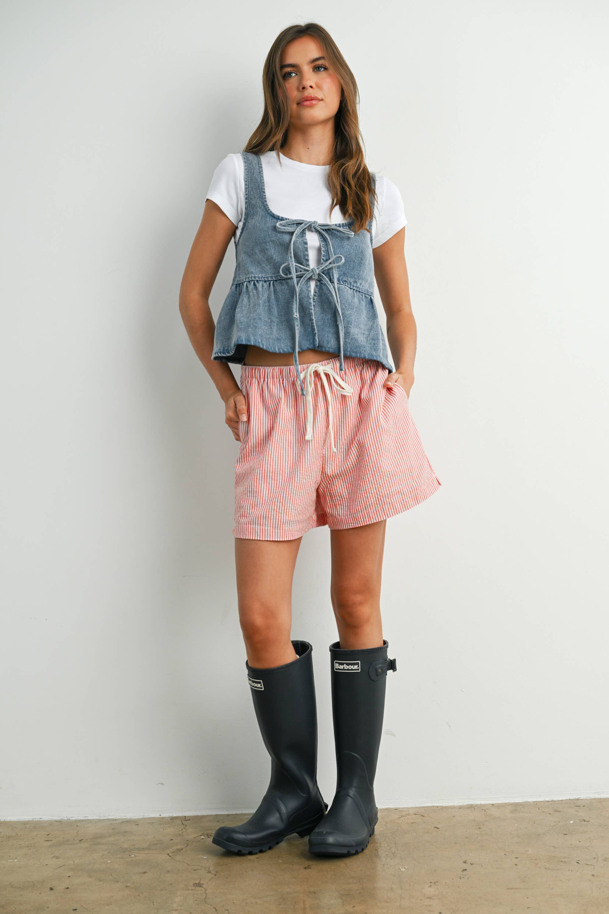 Ruffled Hem Tank Top