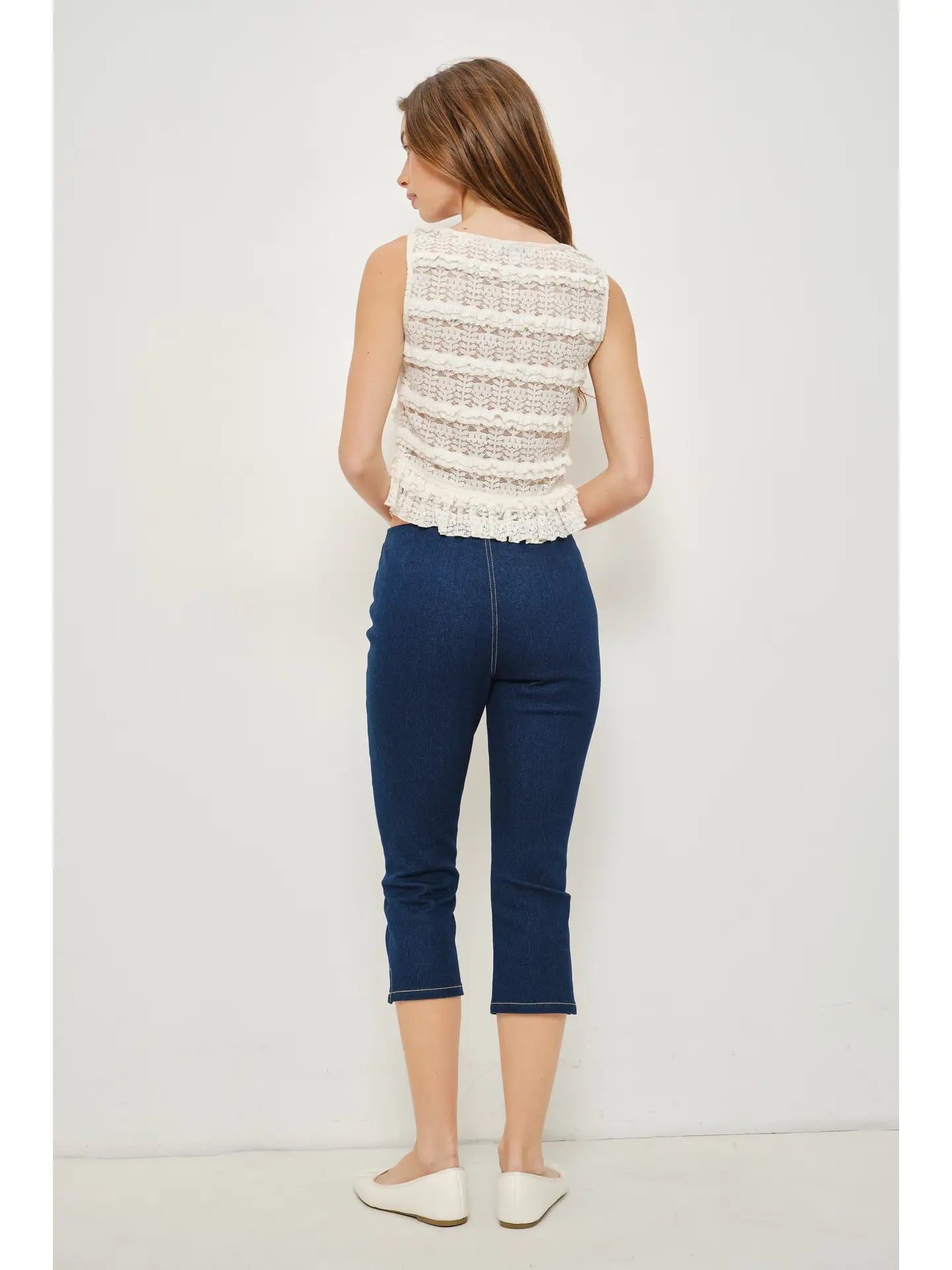 Basil Frill Lace Top