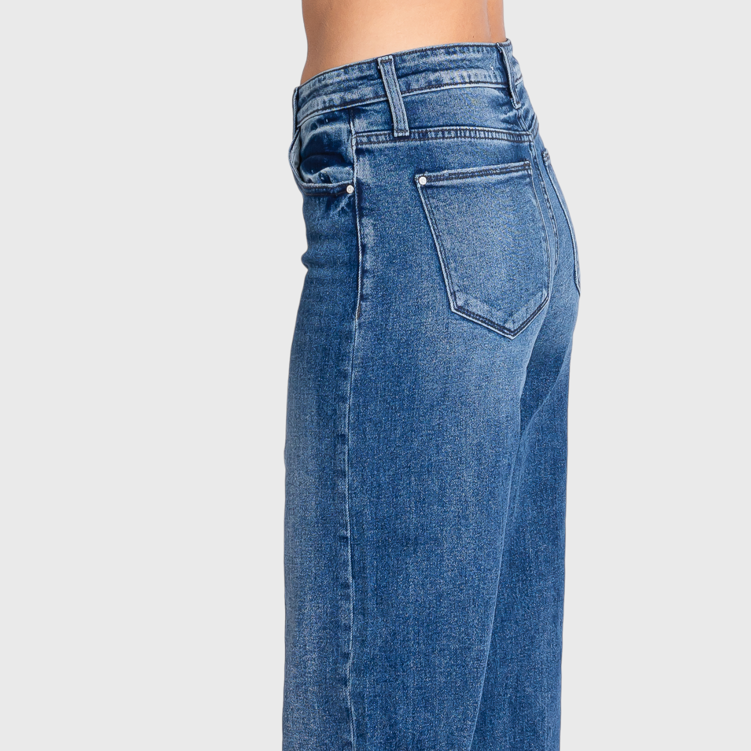 High-Rise Wide Leg Jeans