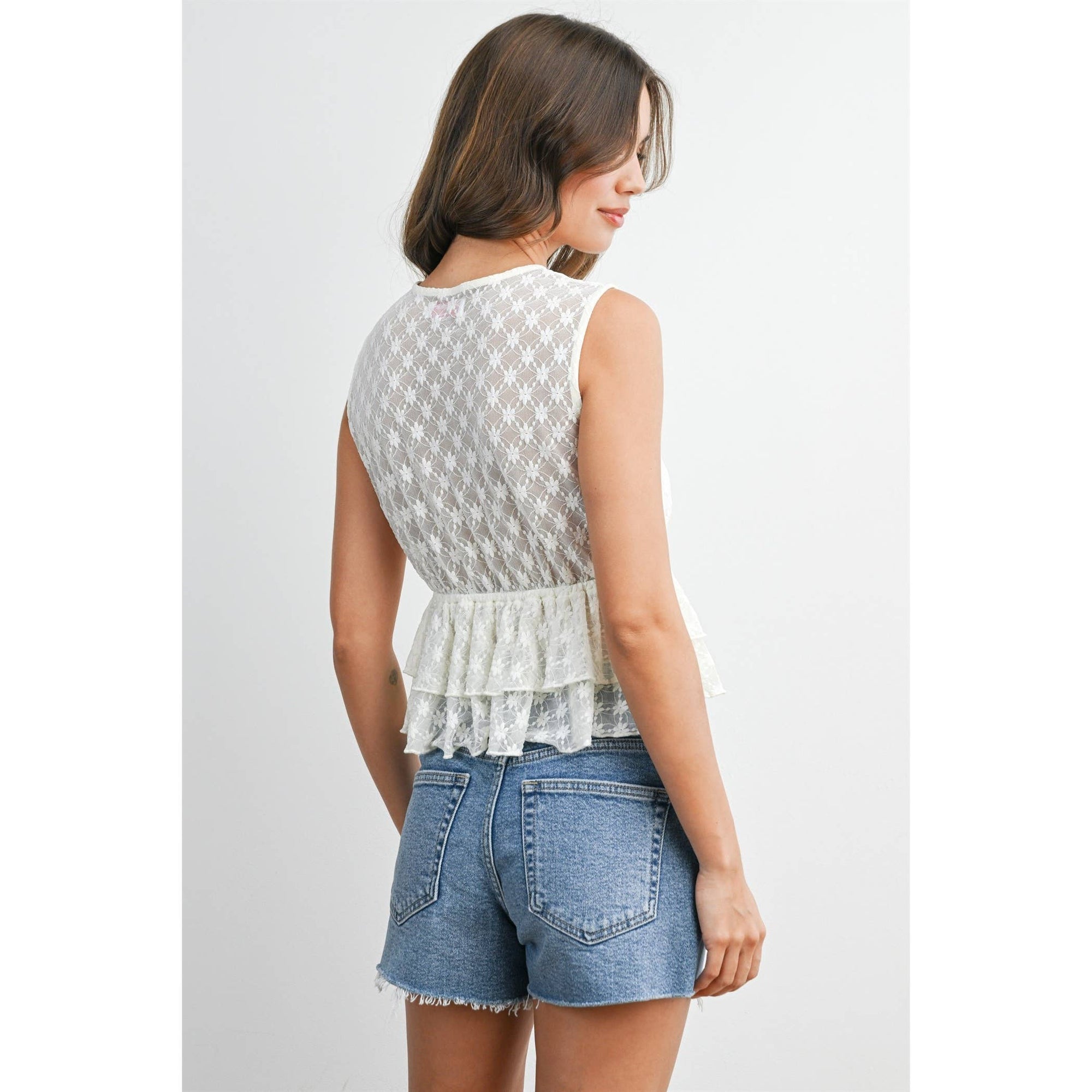 Tiered Ruffle Tank Top