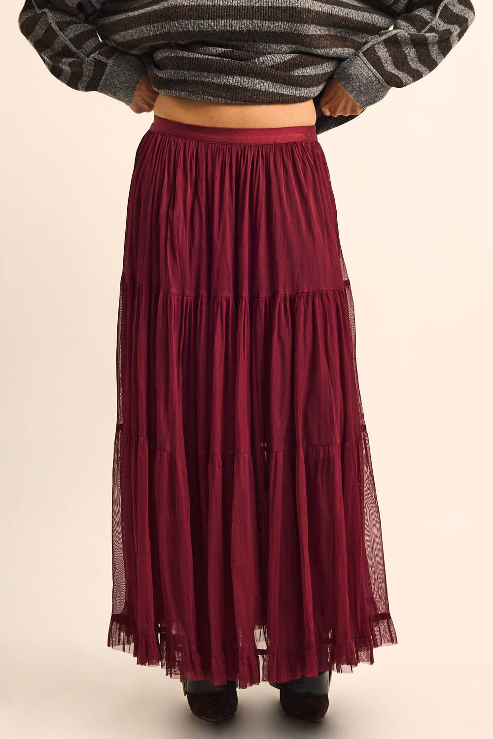Ruffled Maxi Skirt