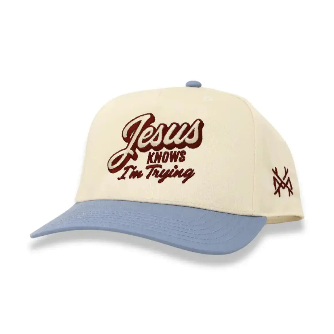 Jesus Knows I'm Trying Trucker Hat
