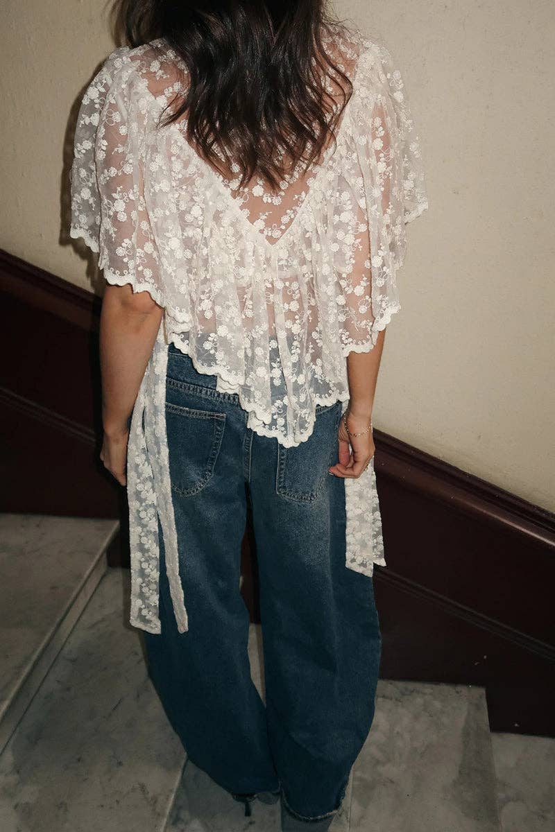 Asymmetrical Sheer Top