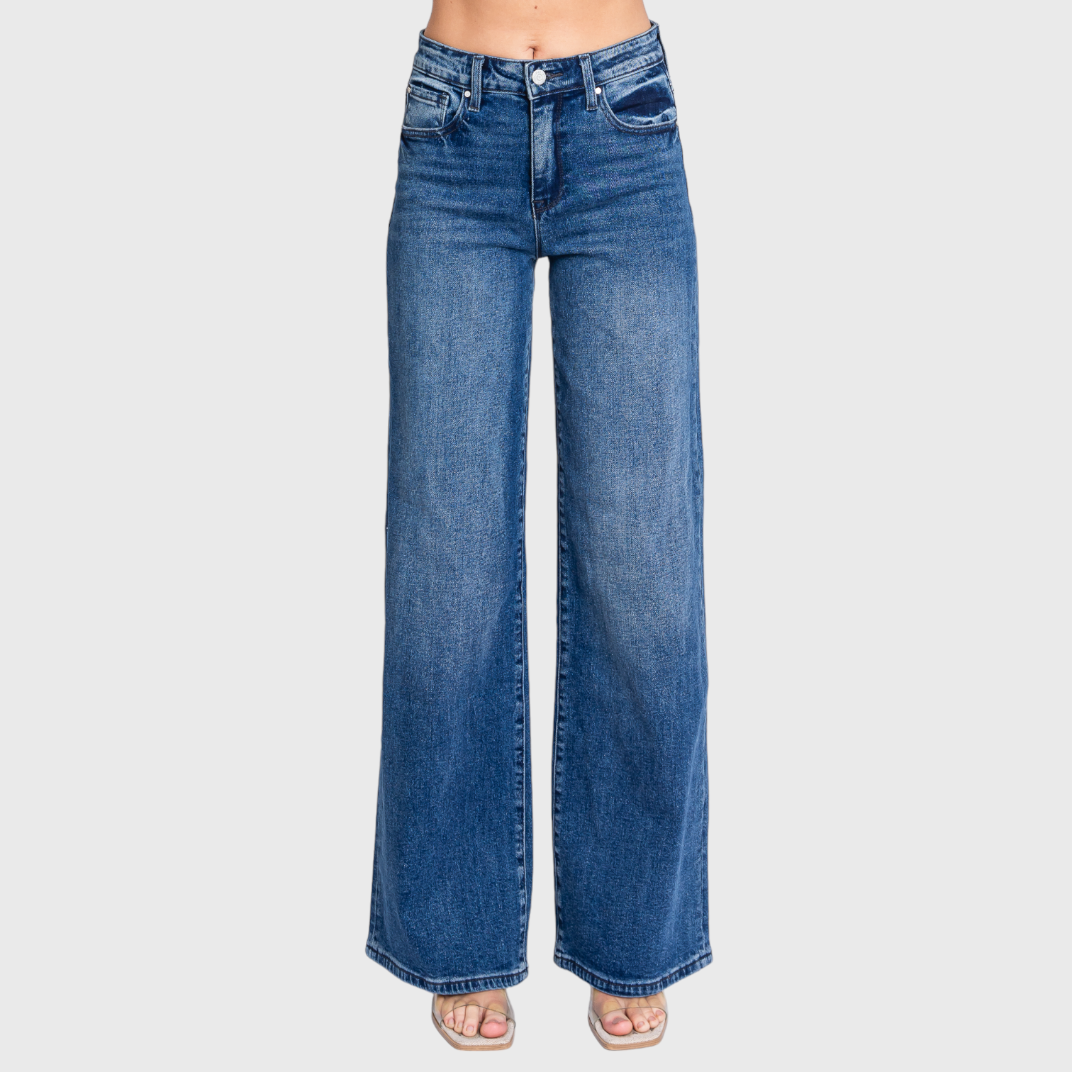 High-Rise Wide Leg Jeans