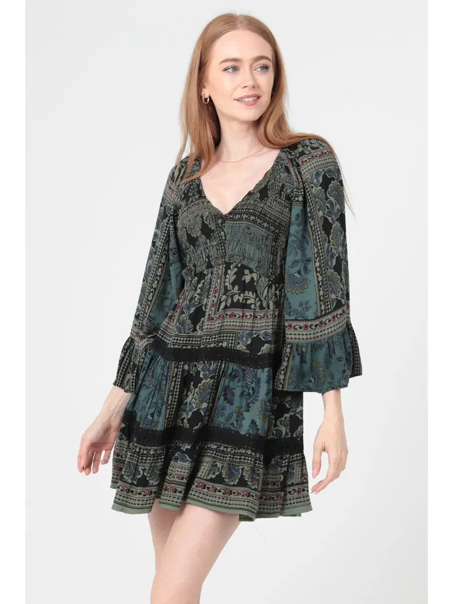 Long Bell Sleeve Dress