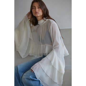Woven See Through Top