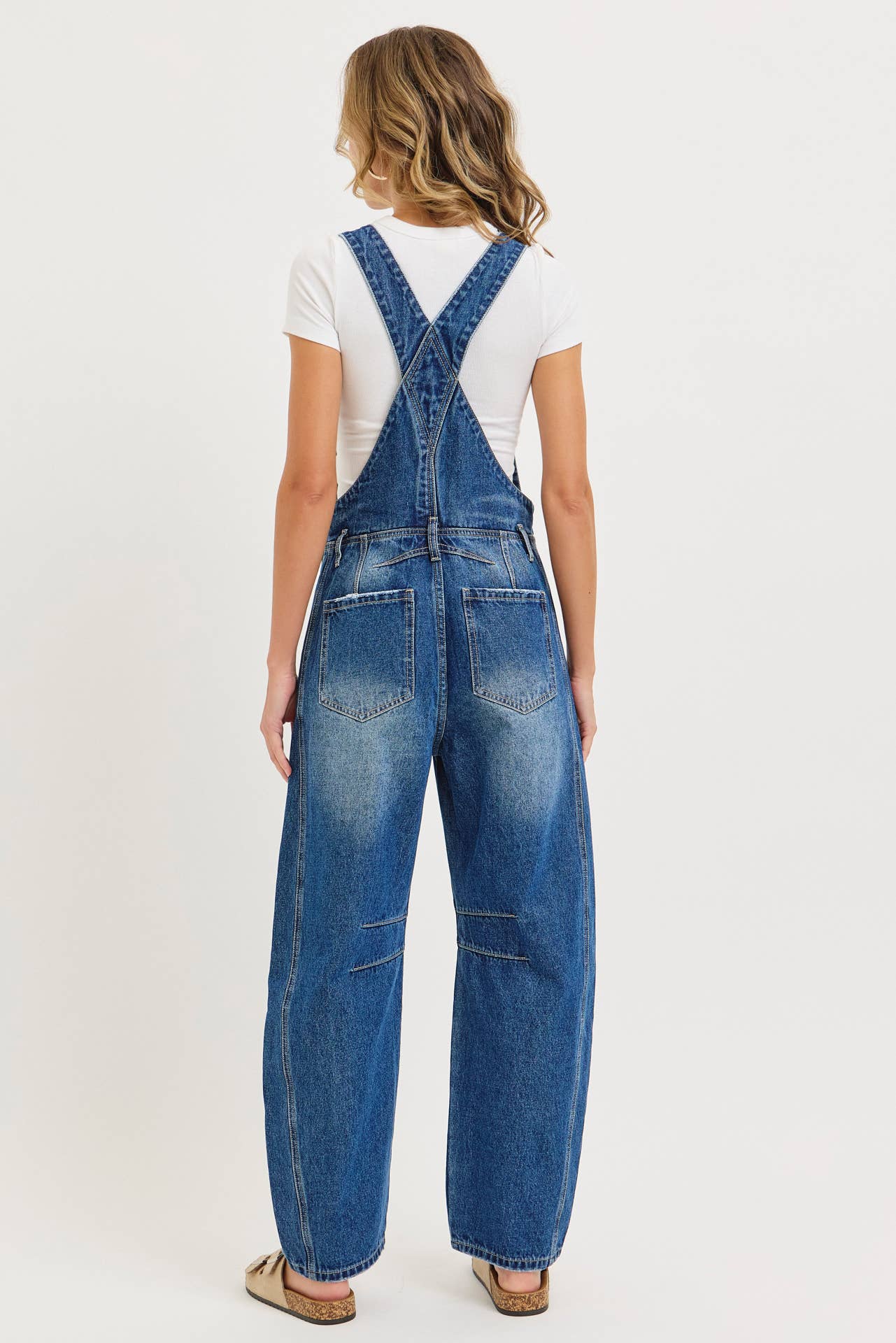 Barrel-Leg Overalls