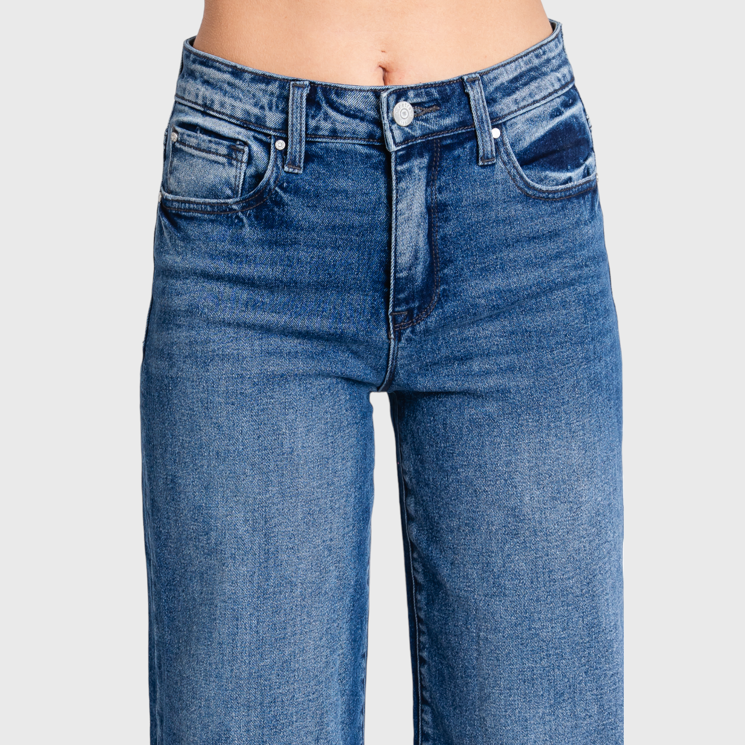 High-Rise Wide Leg Jeans