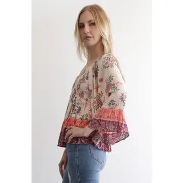 Long Flare Sleeve Top