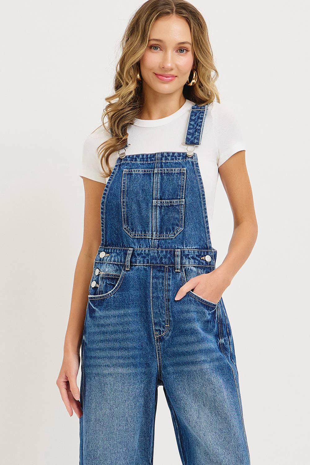 Barrel-Leg Overalls