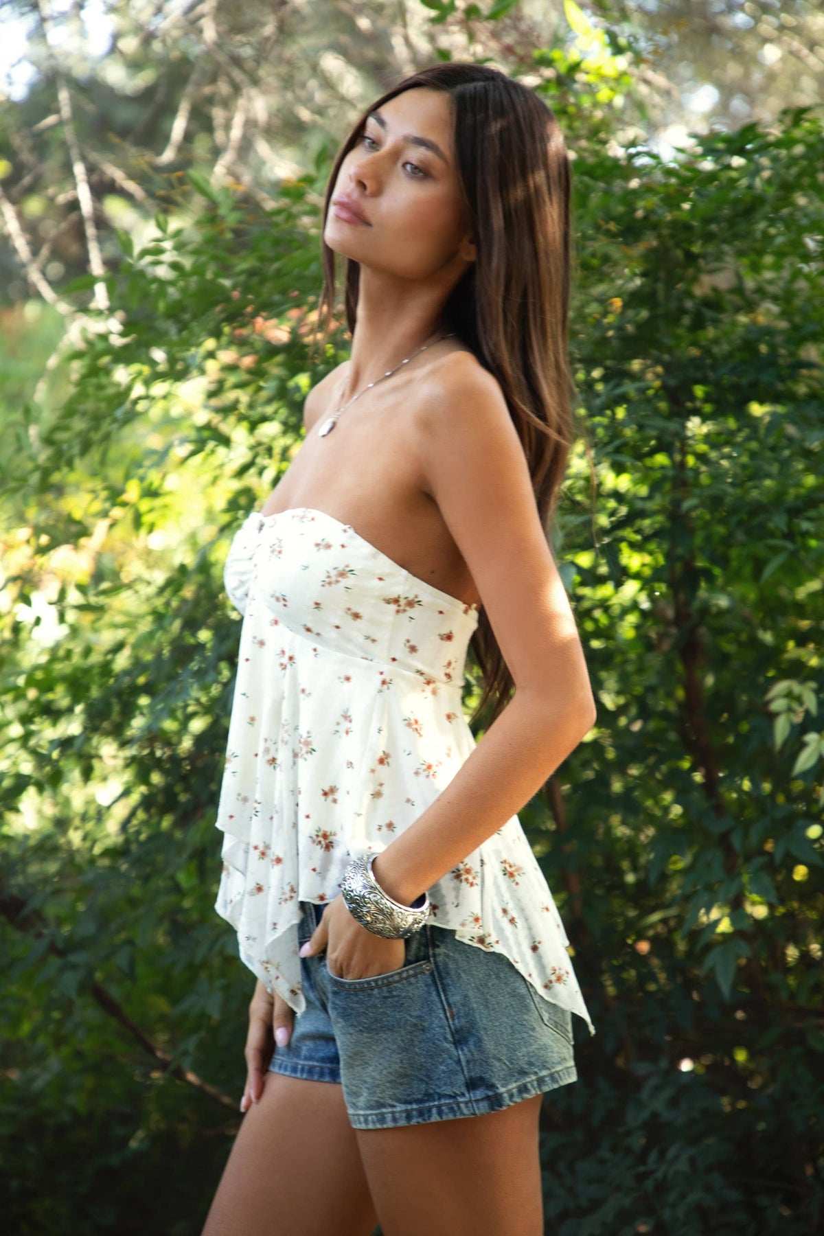 Apricot Babydoll Tank Top