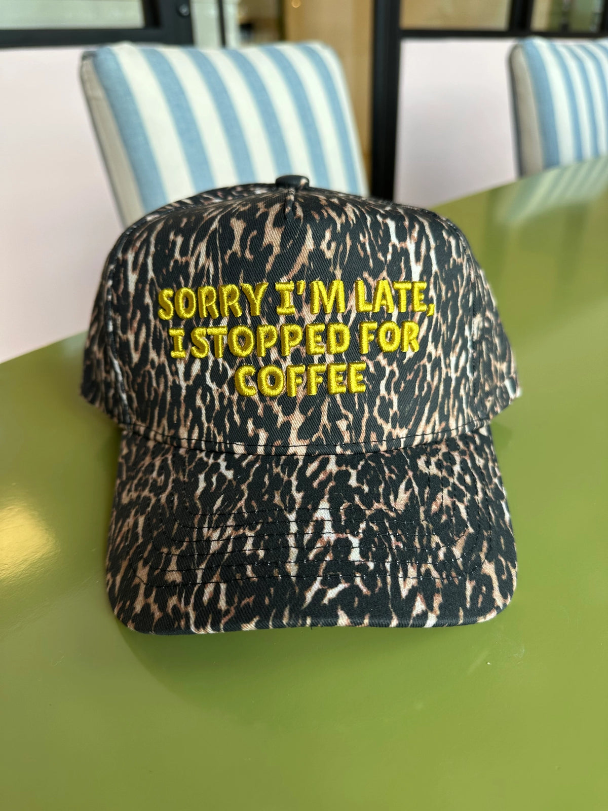 Sorry I'm Late Trucker Hat