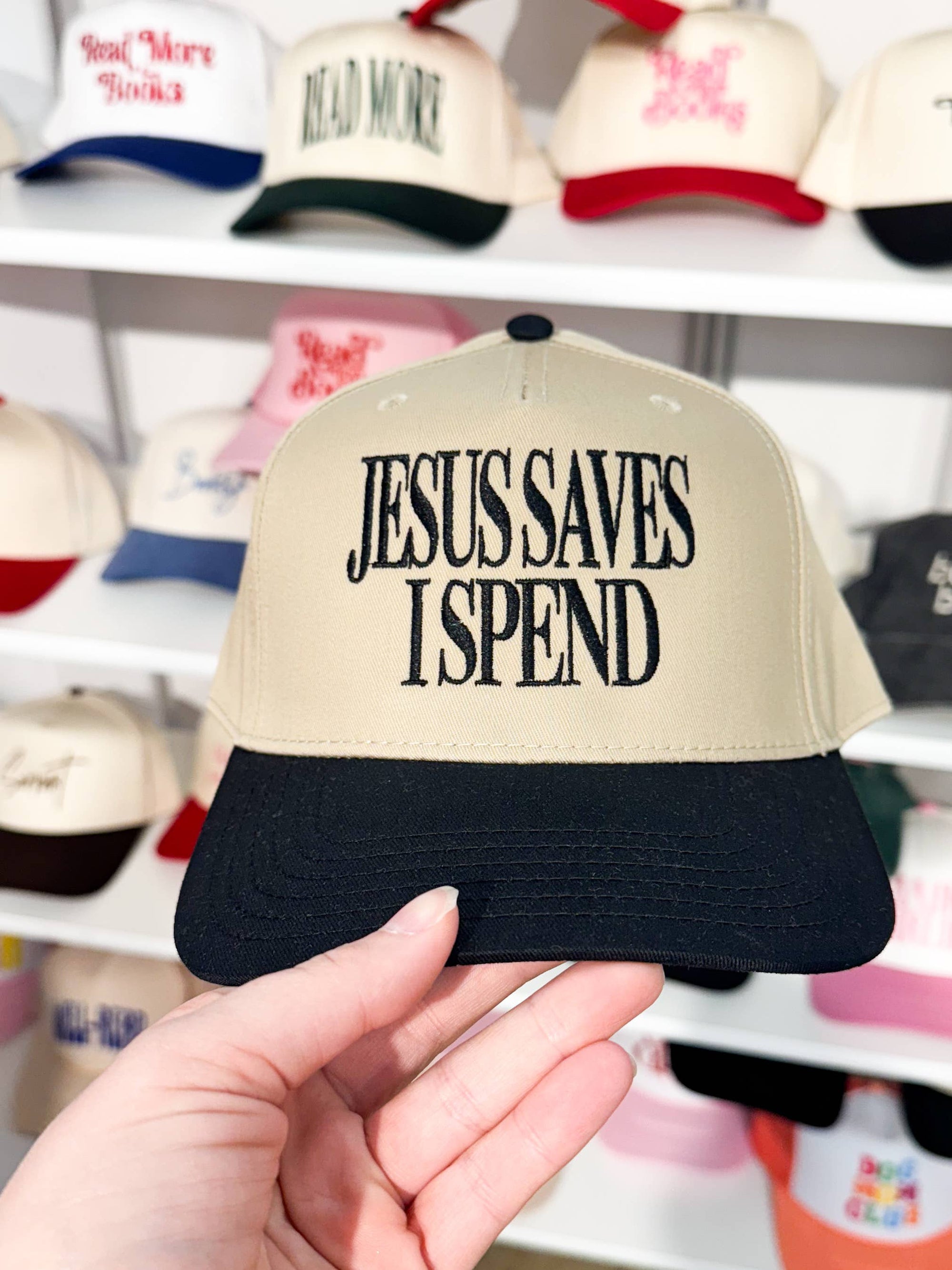 Jesus Saves Embroidered Trucker Hat
