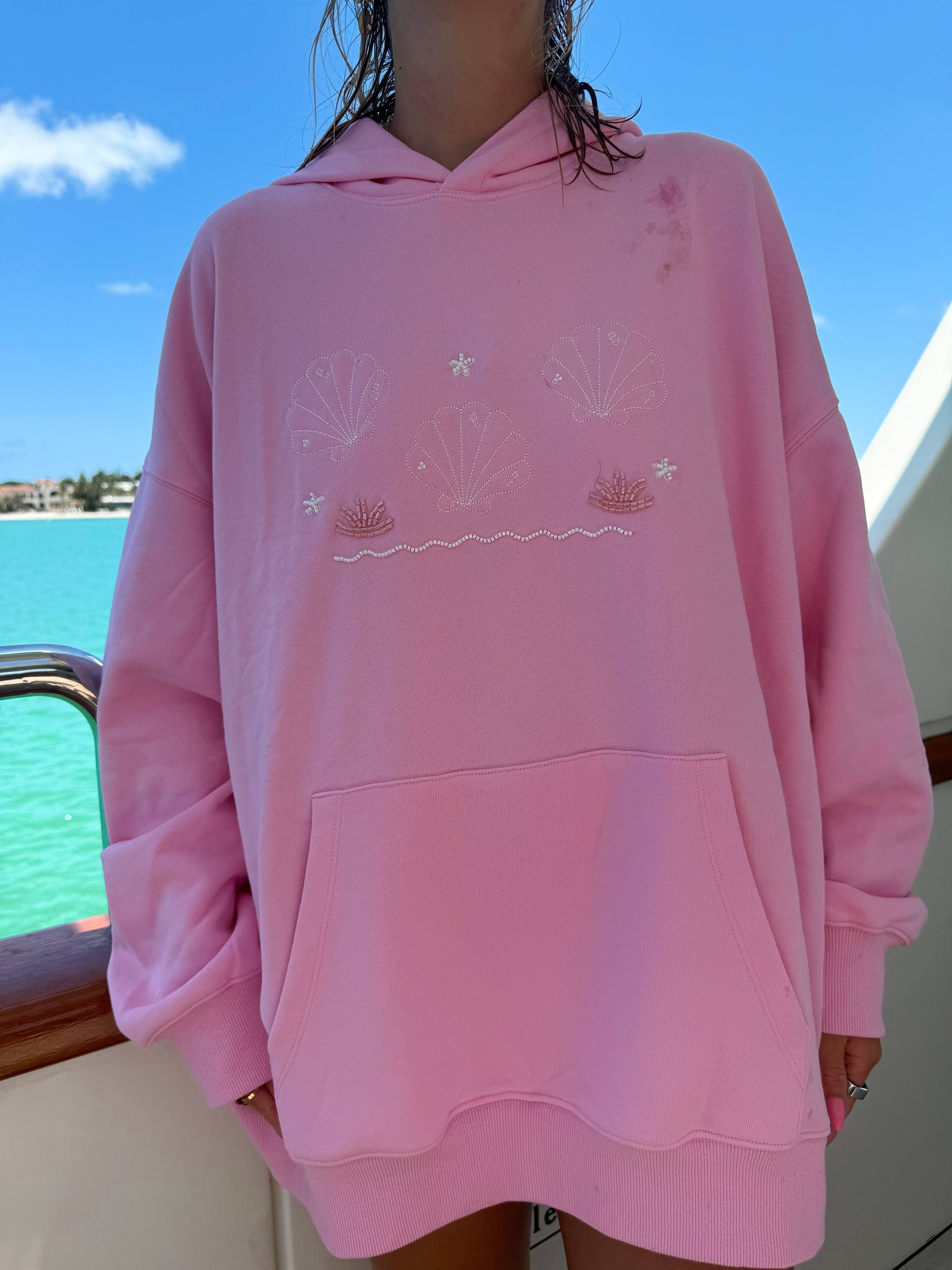Lottie Beaded Ocean Hoodie