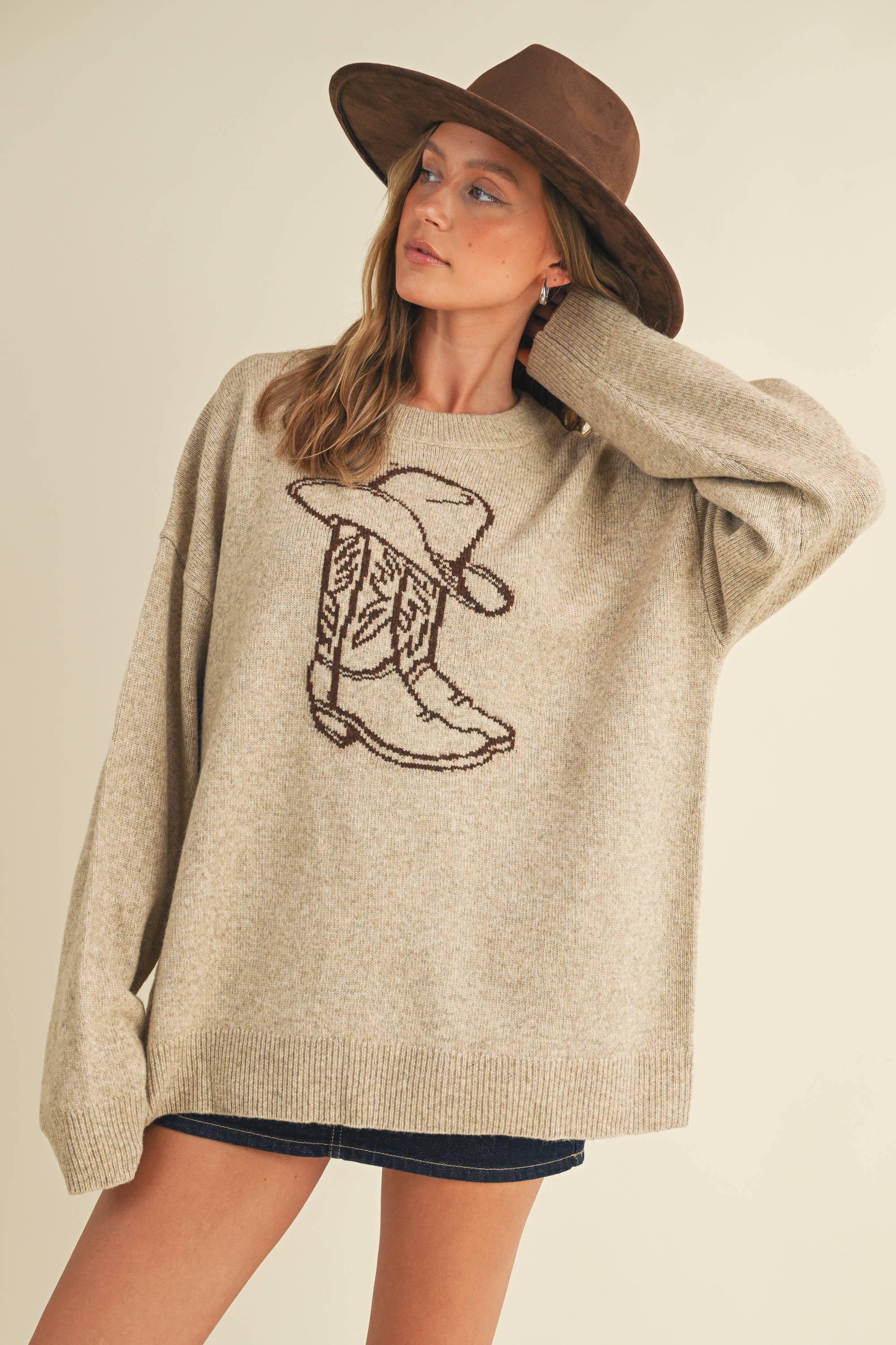 Boot &amp; Hat Sweater