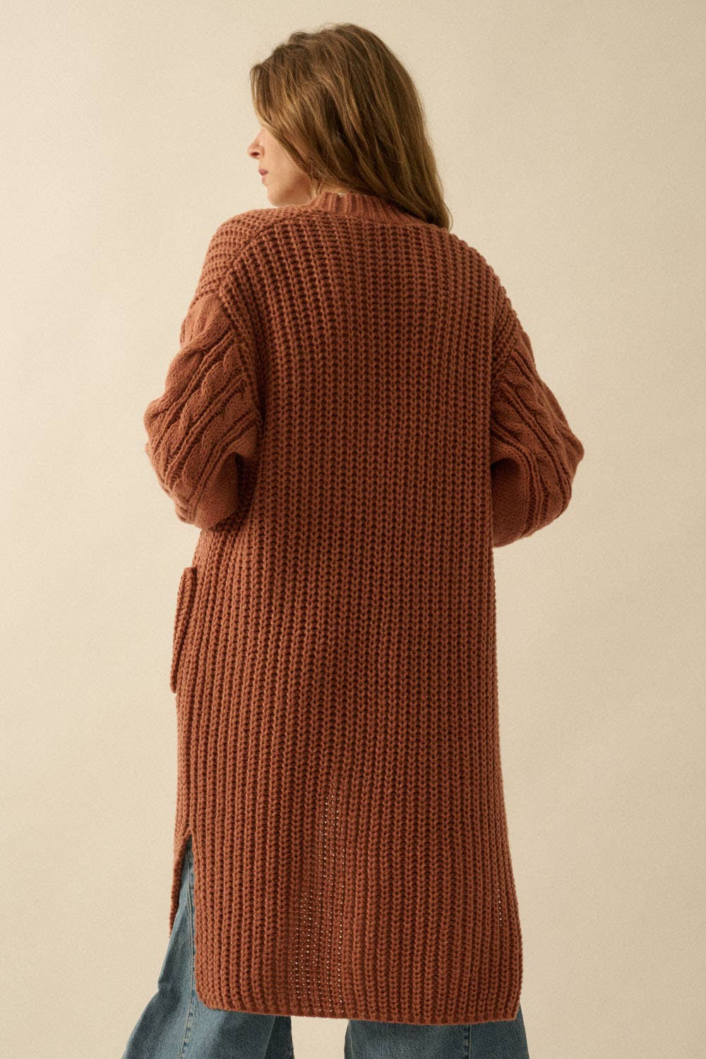 Knit Cable Knit Cardigan
