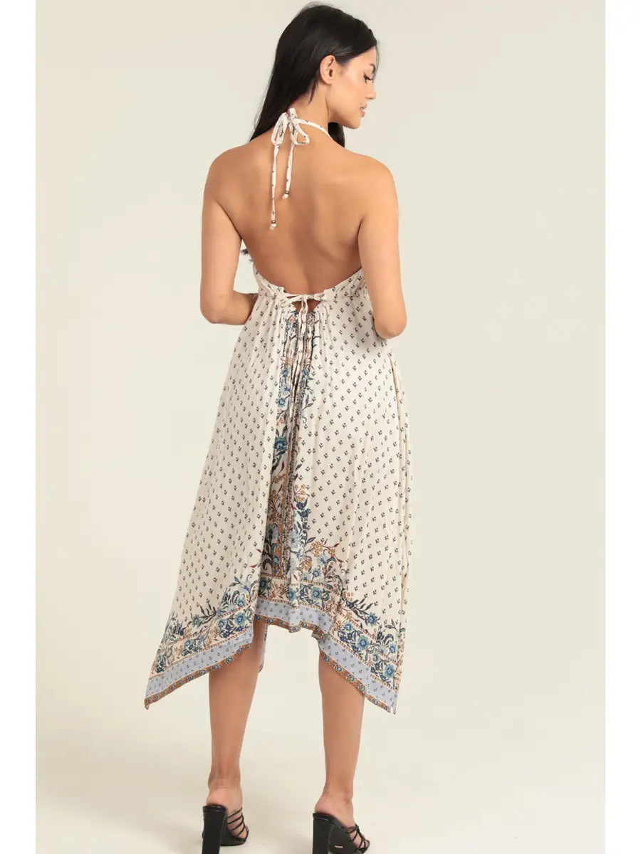 Hanky Hem Halter Dress