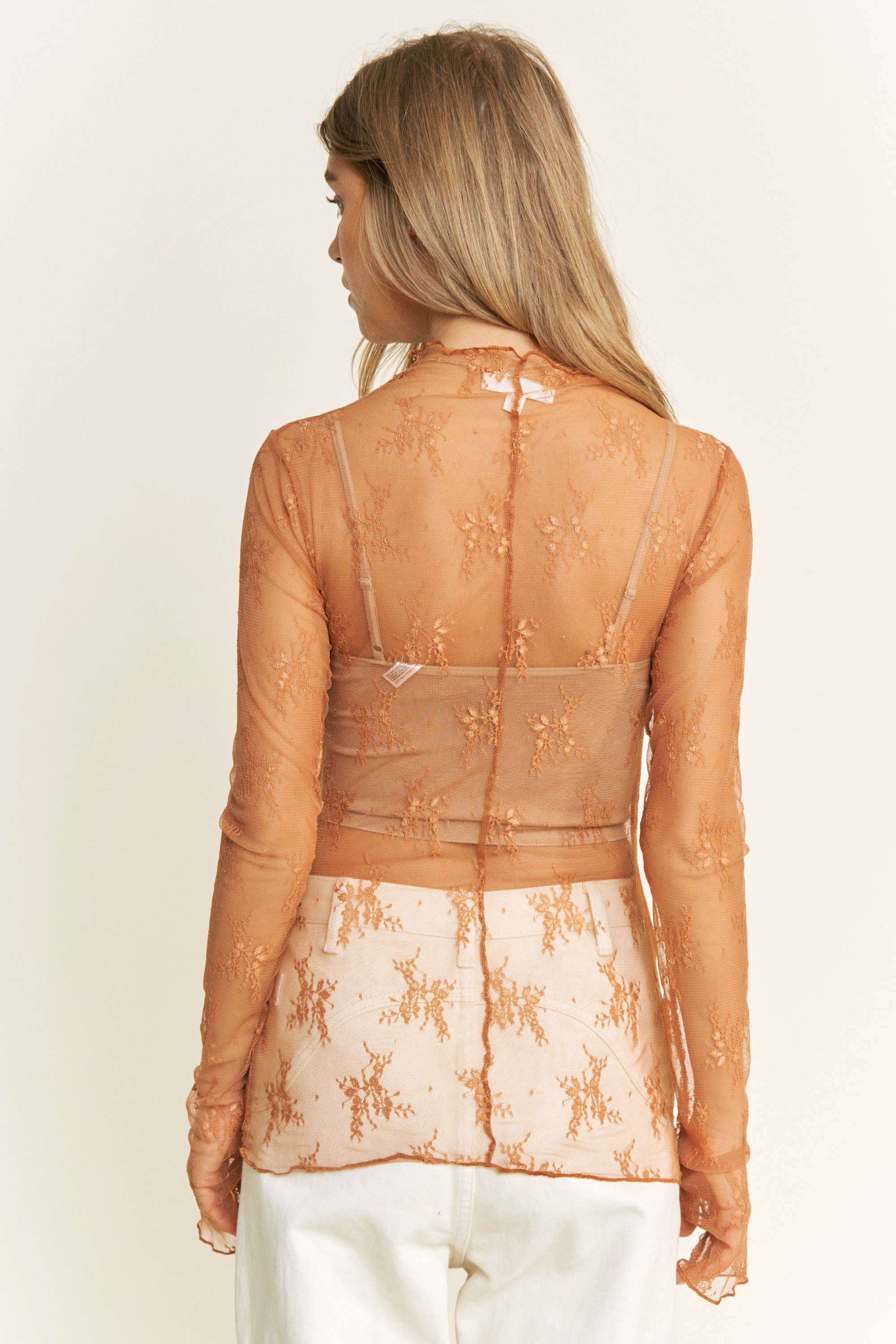 Lace Long Sleeve Top