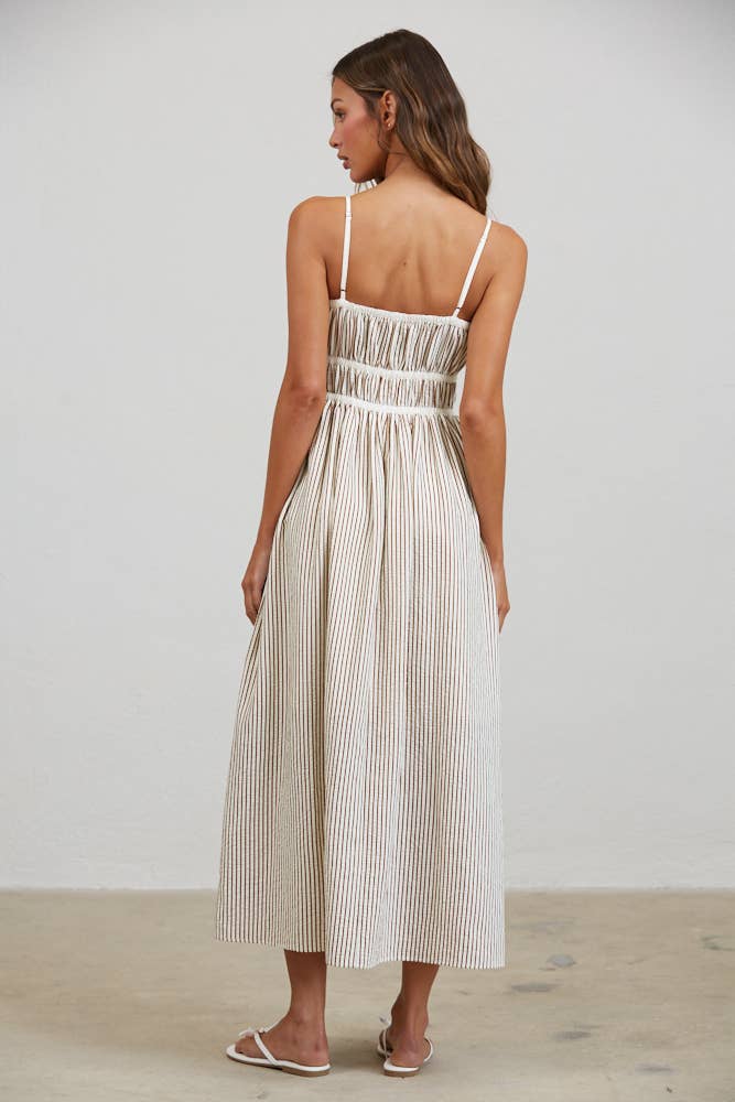 Striped Midi Sundress