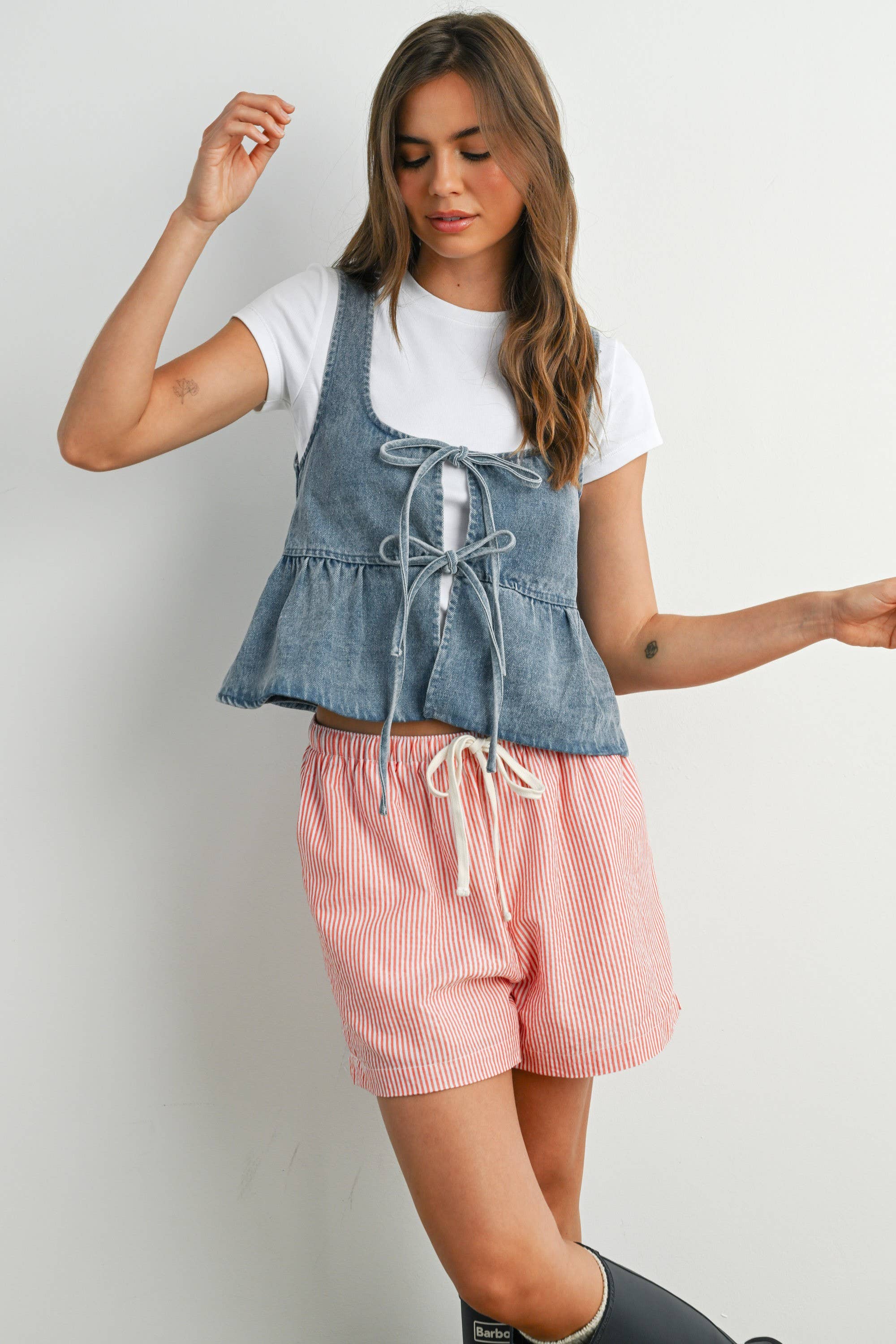 Ruffled Hem Tank Top