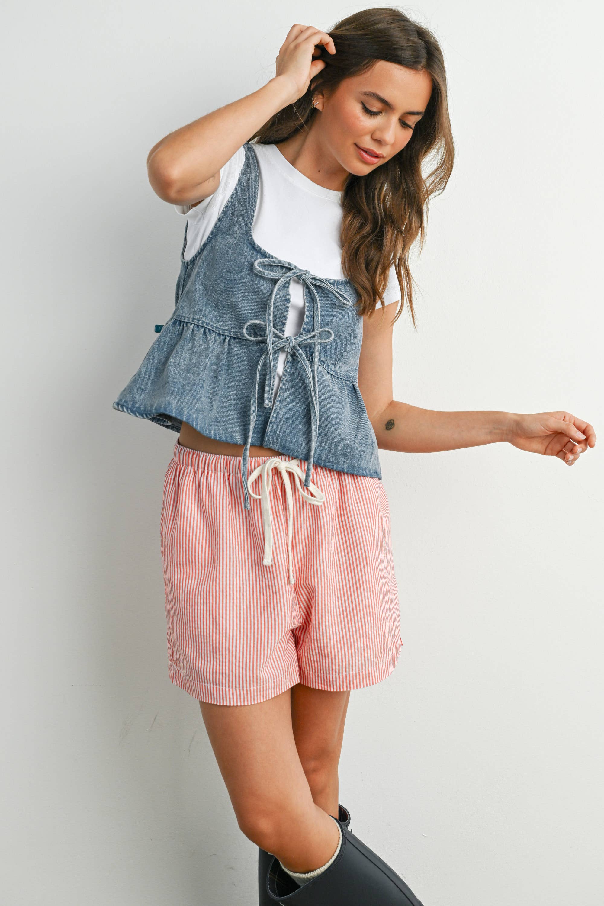 Ruffled Hem Tank Top