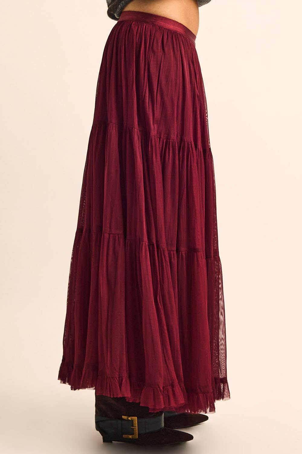 Ruffled Maxi Skirt