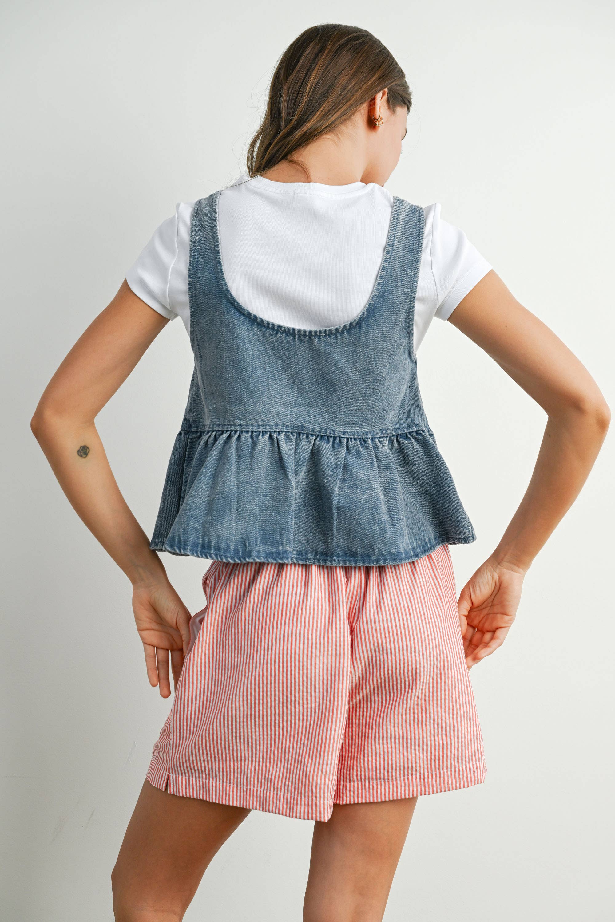 Ruffled Hem Tank Top