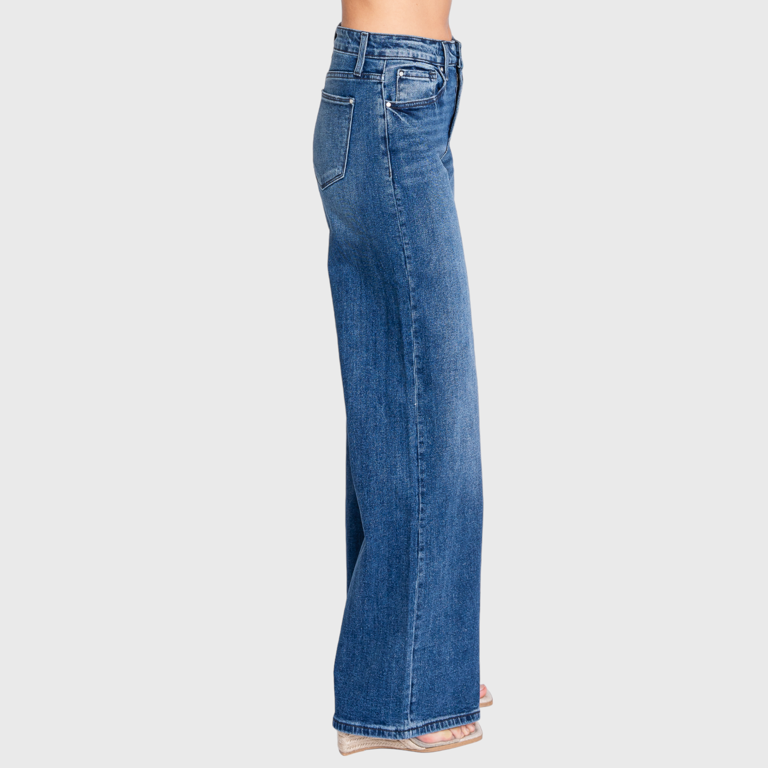 High-Rise Wide Leg Jeans