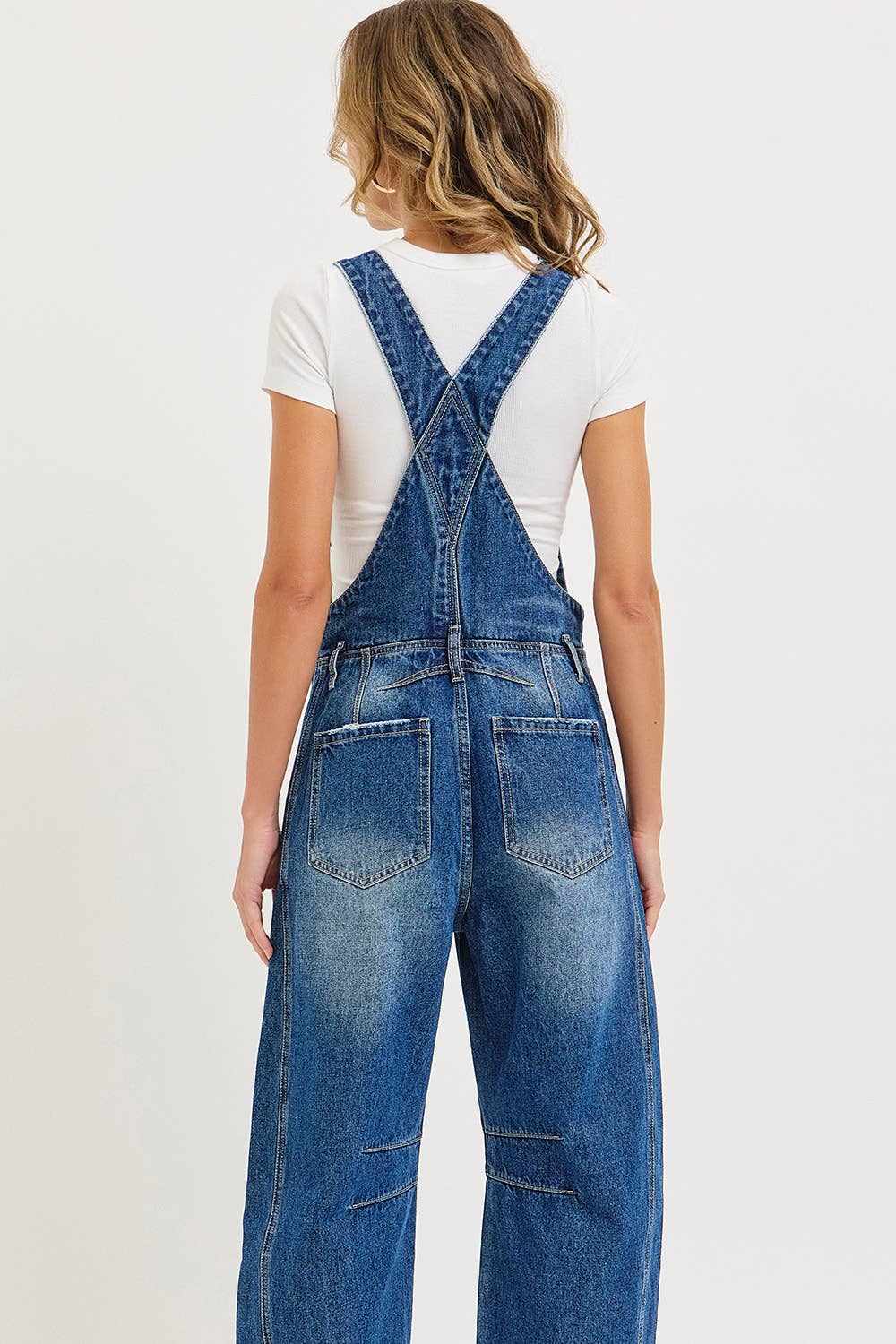 Barrel-Leg Overalls