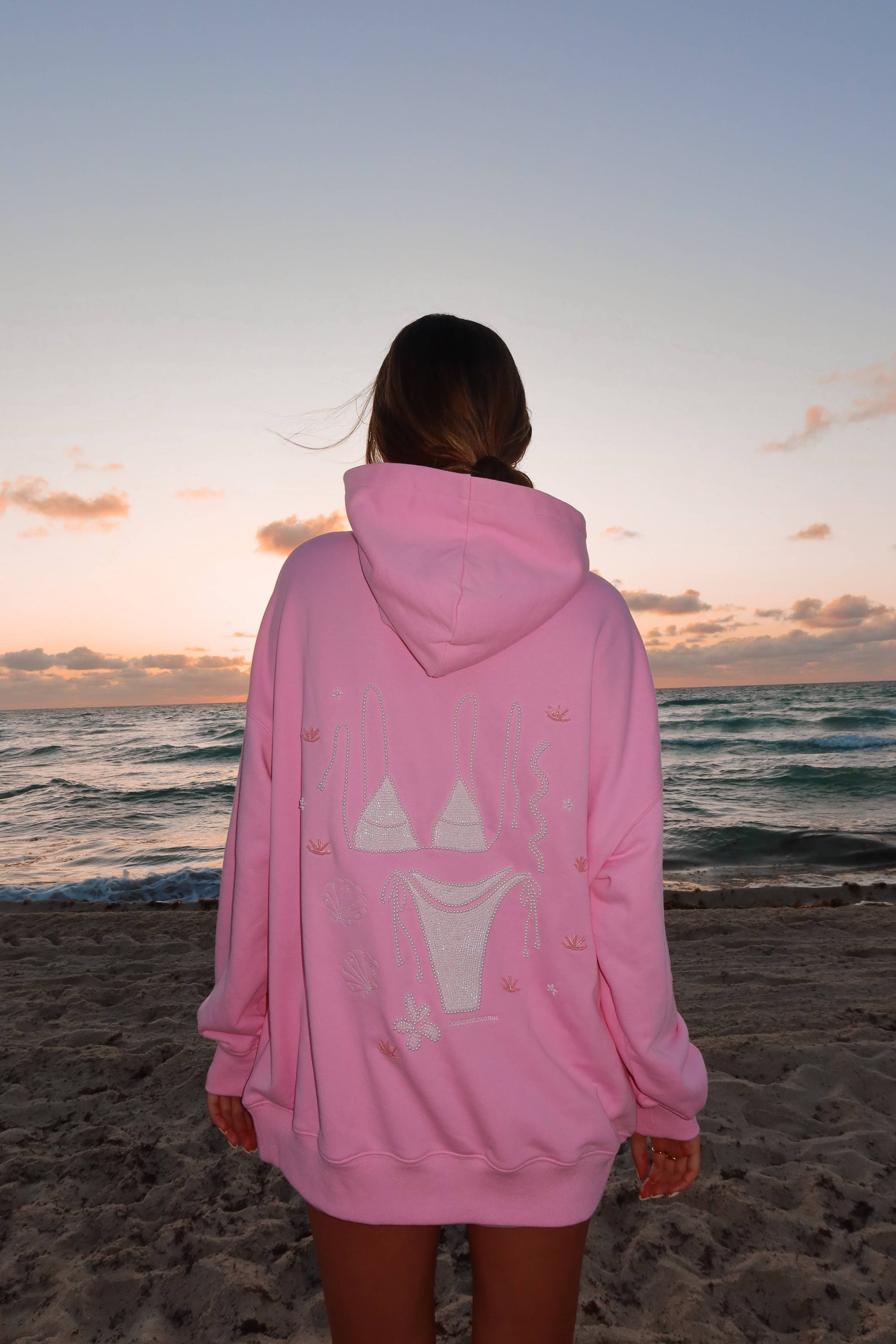 Lottie Beaded Ocean Hoodie
