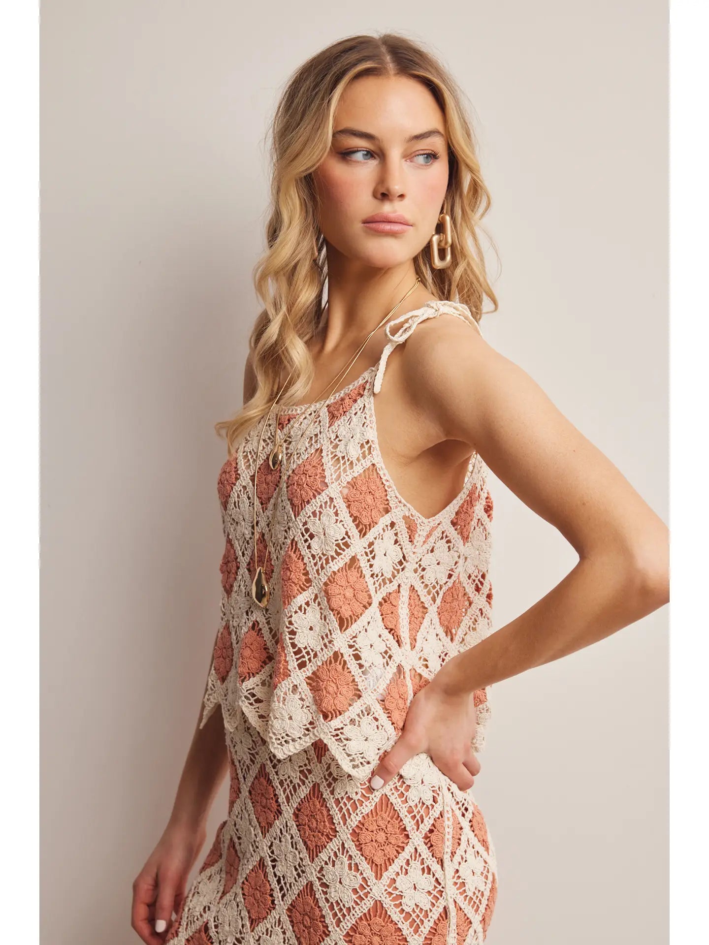 Crochet Diamond Tank Top