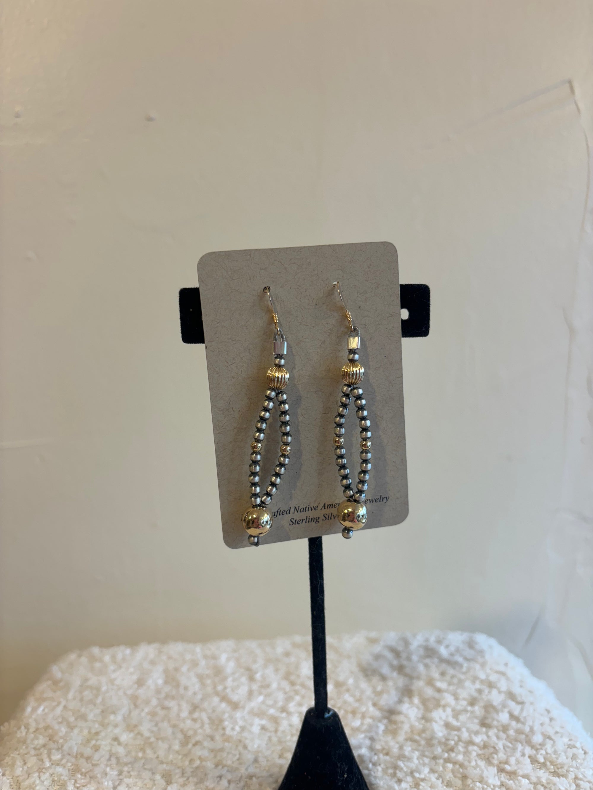 Navajo Pearl Dangle Earrings