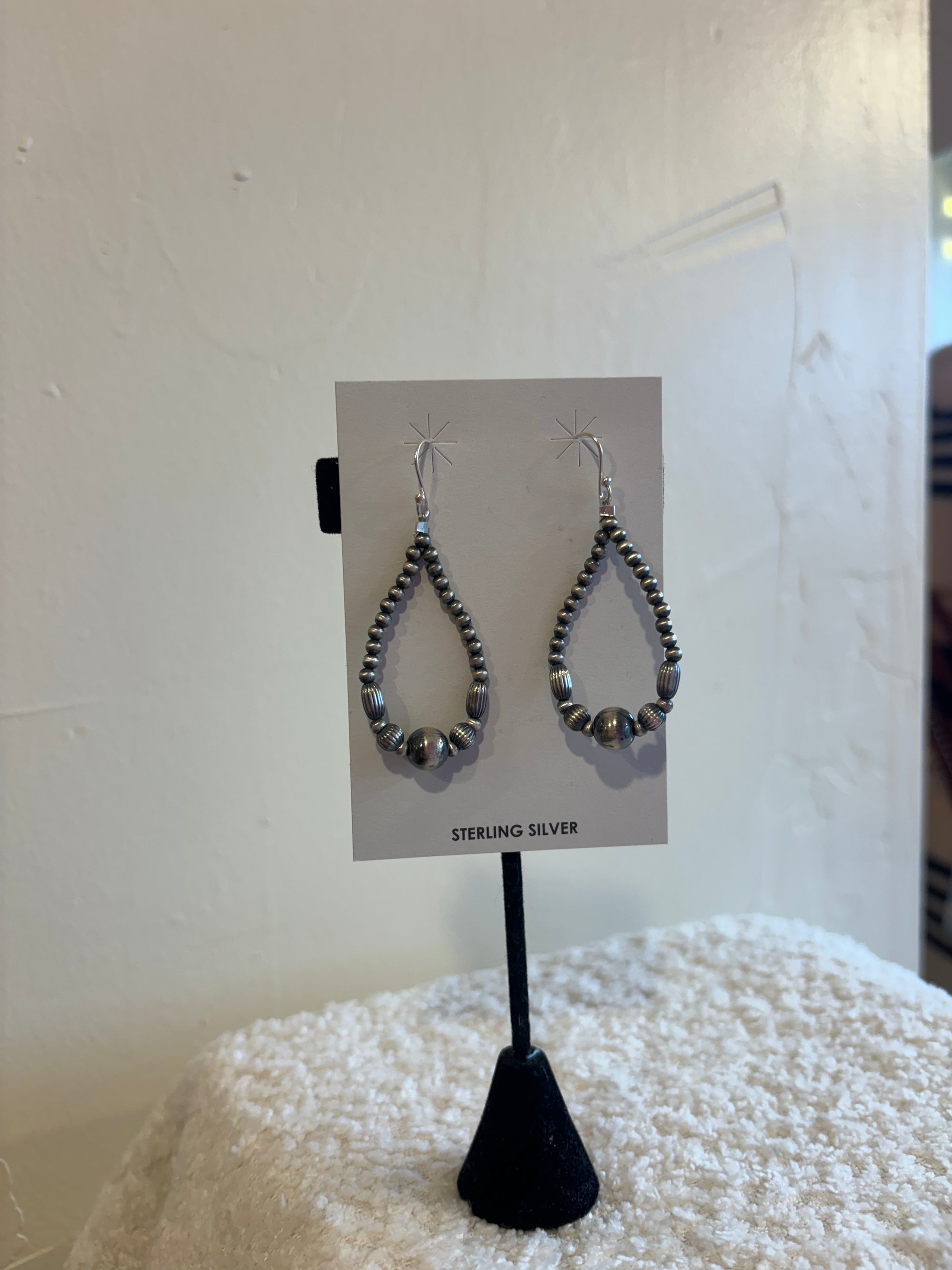 Hand Strung Beaded Earring