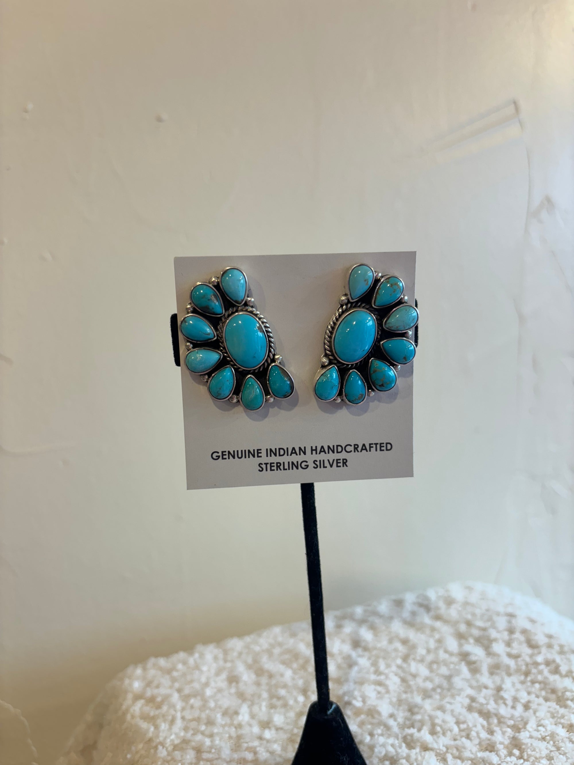 Turquoise Cluster Earrings