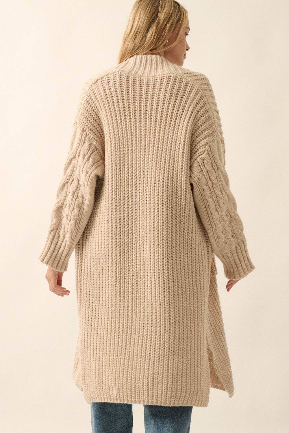 Knit Cable Knit Cardigan