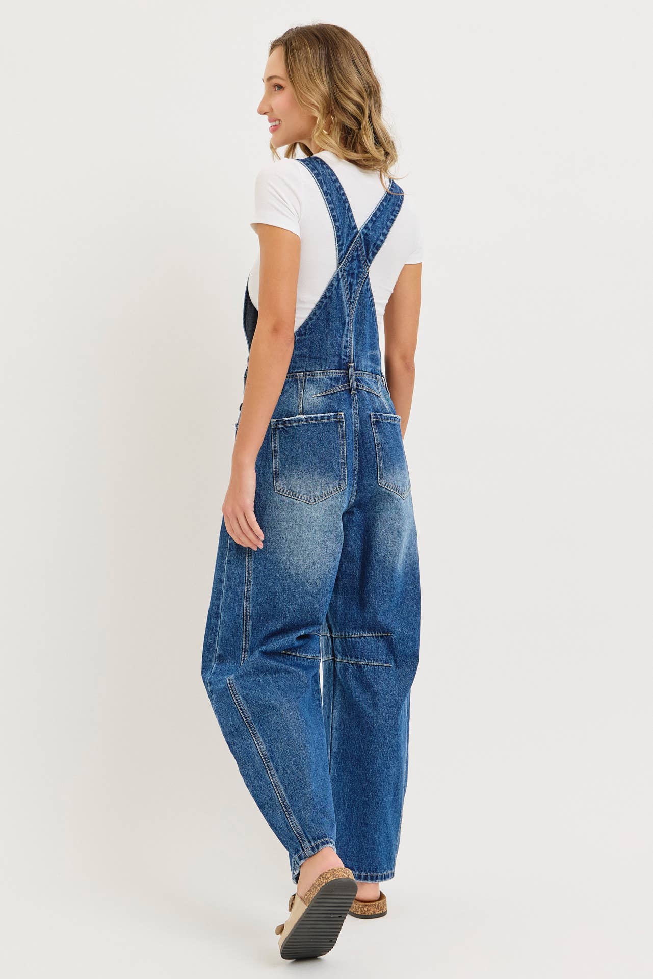 Barrel-Leg Overalls
