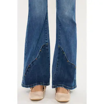 Low-rise Studded Flare