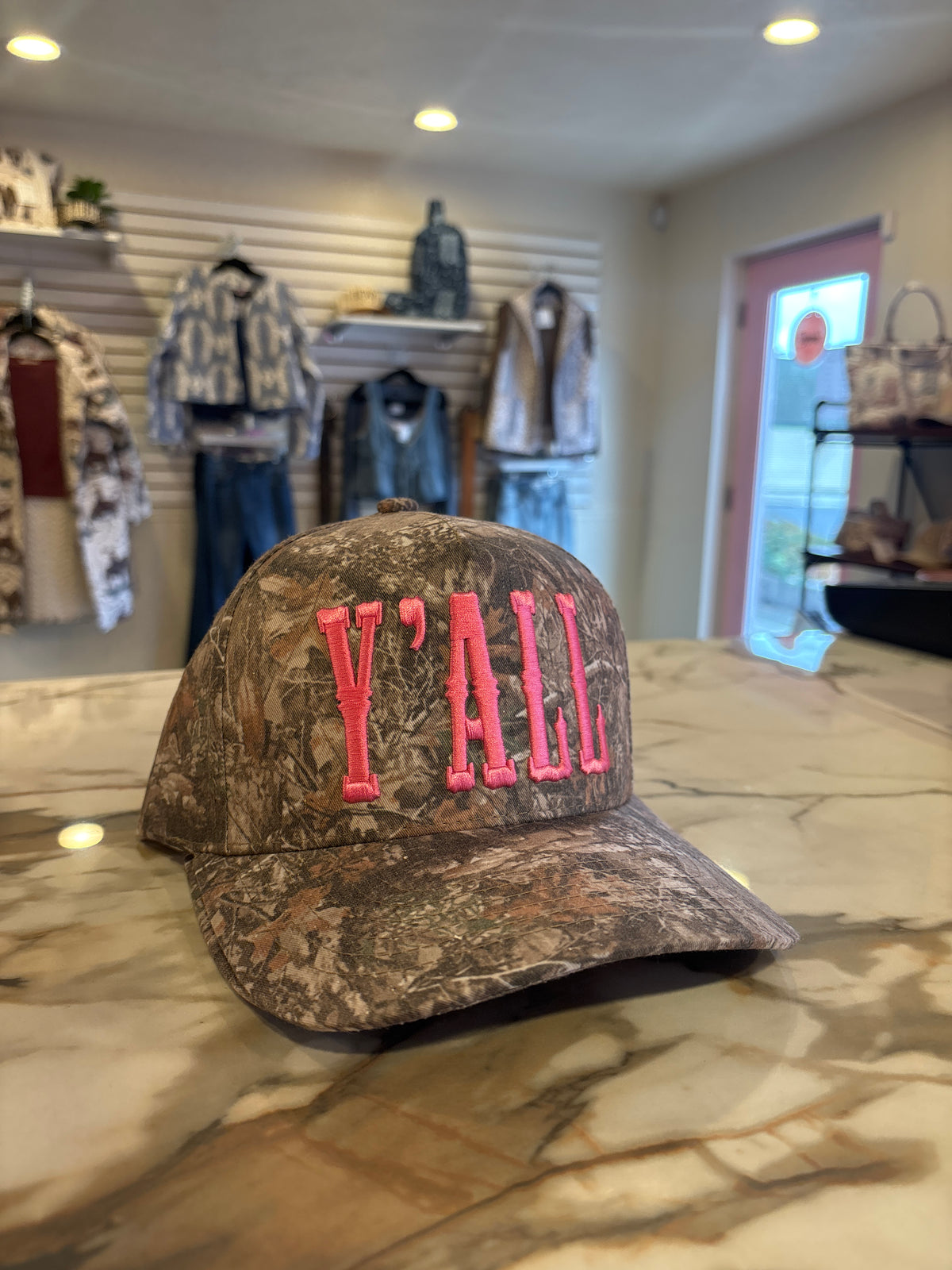 Y’all Camo Trucker Hat