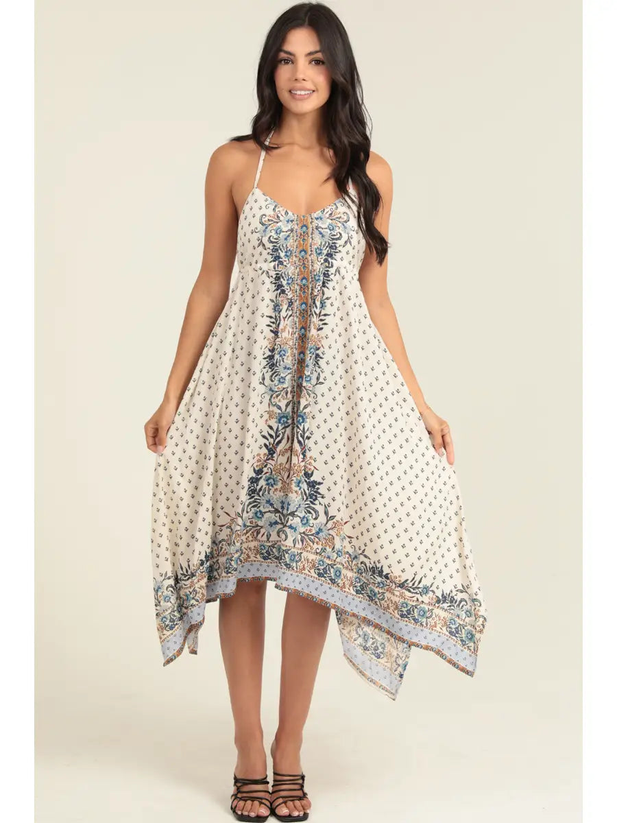 Hanky Hem Halter Dress