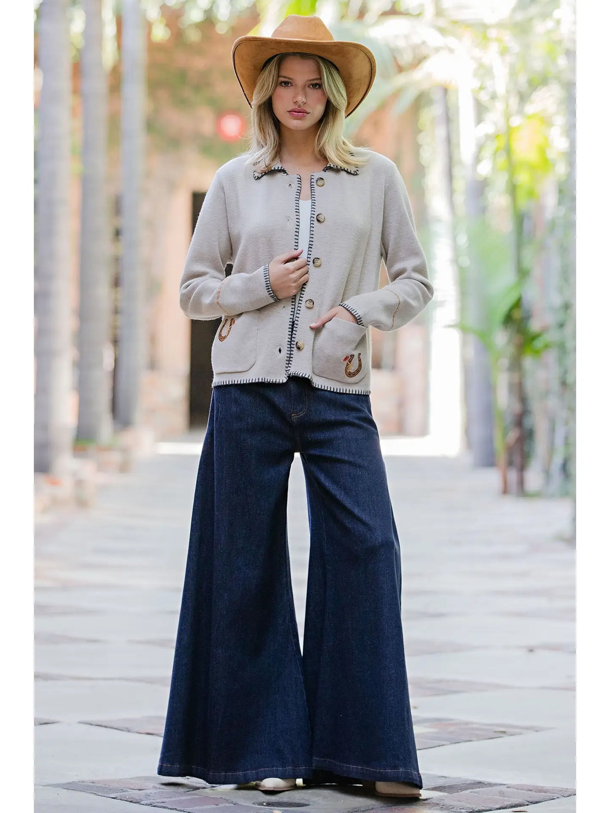 Western Whipstitch Cardigan