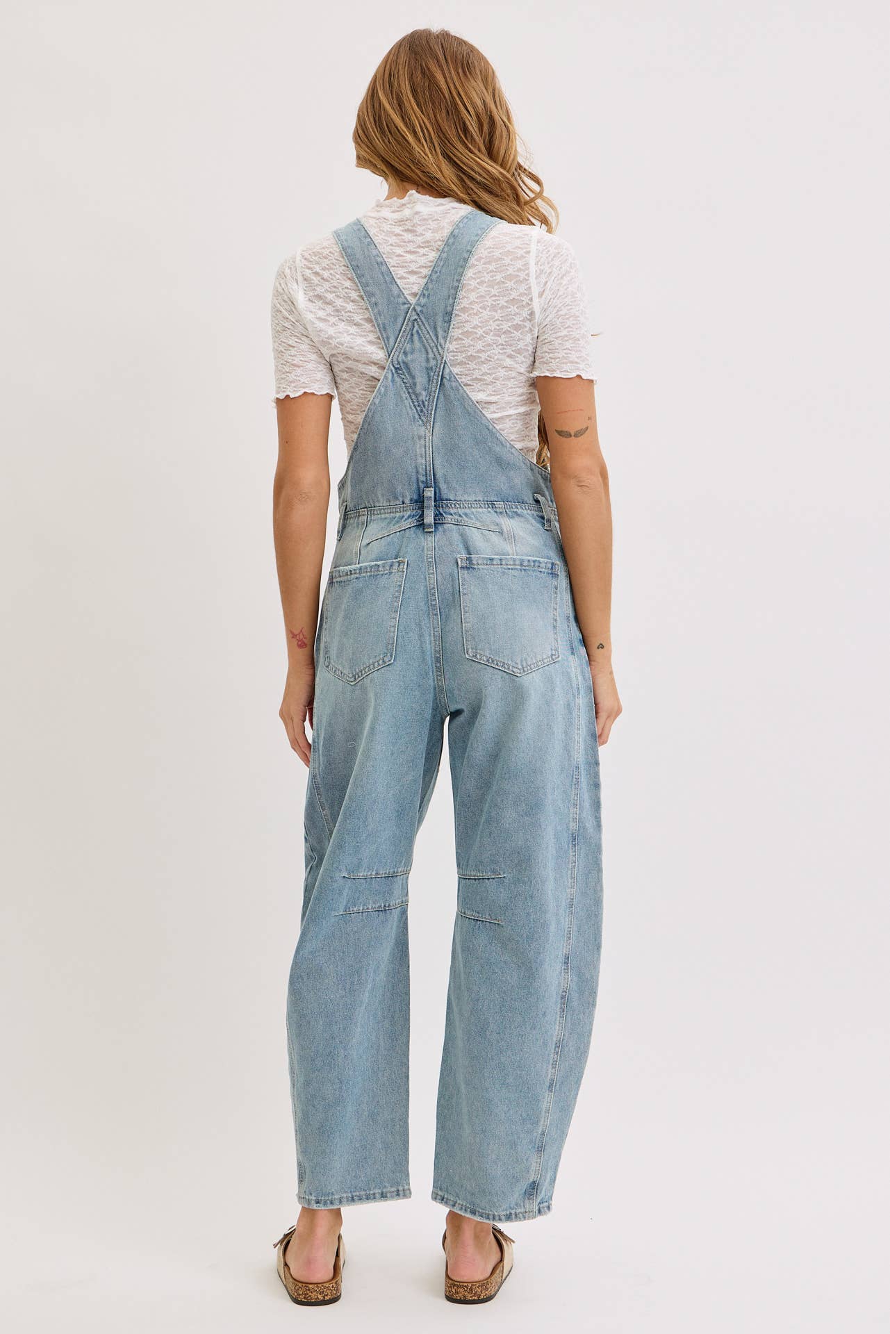 Barrel-Leg Overalls