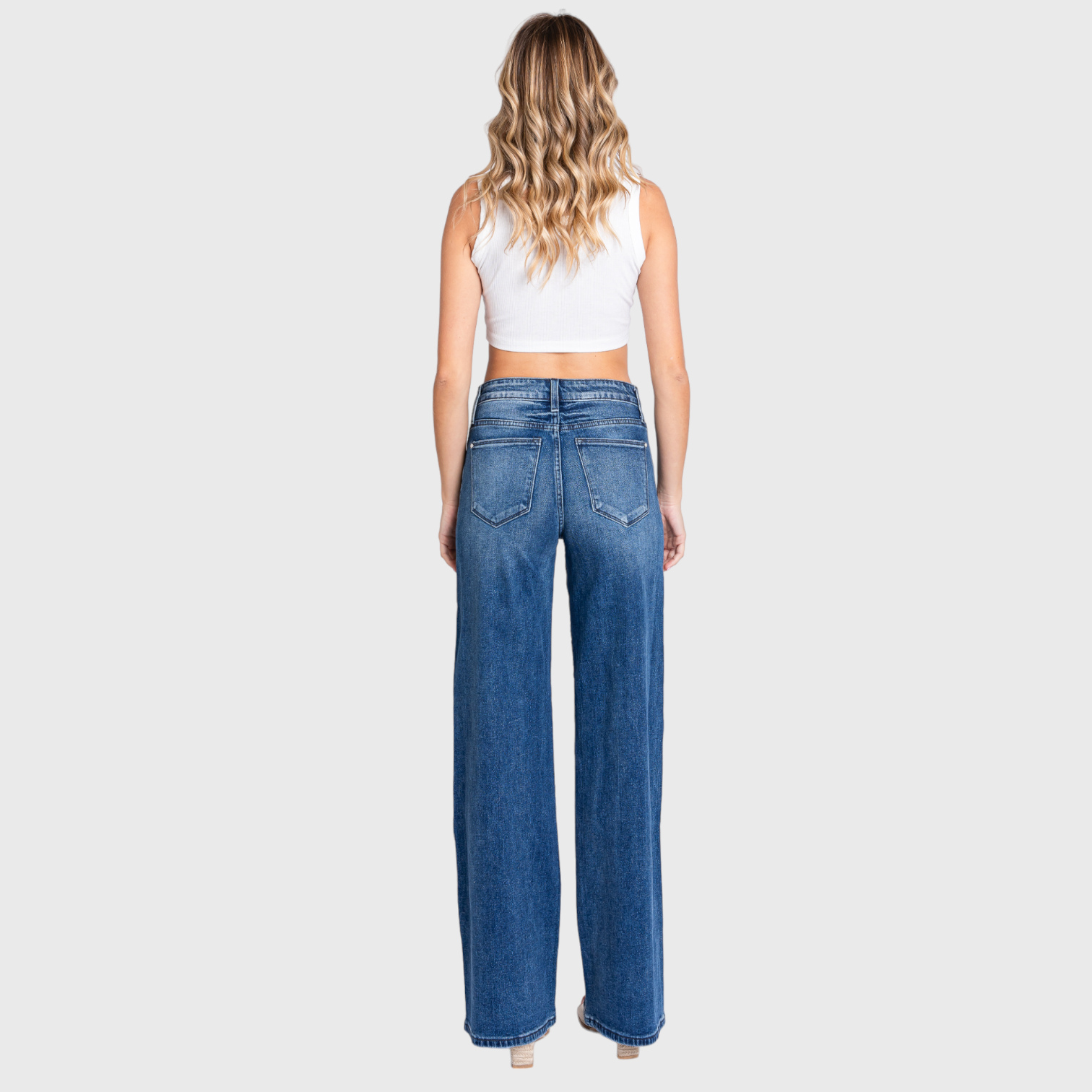 High-Rise Wide Leg Jeans