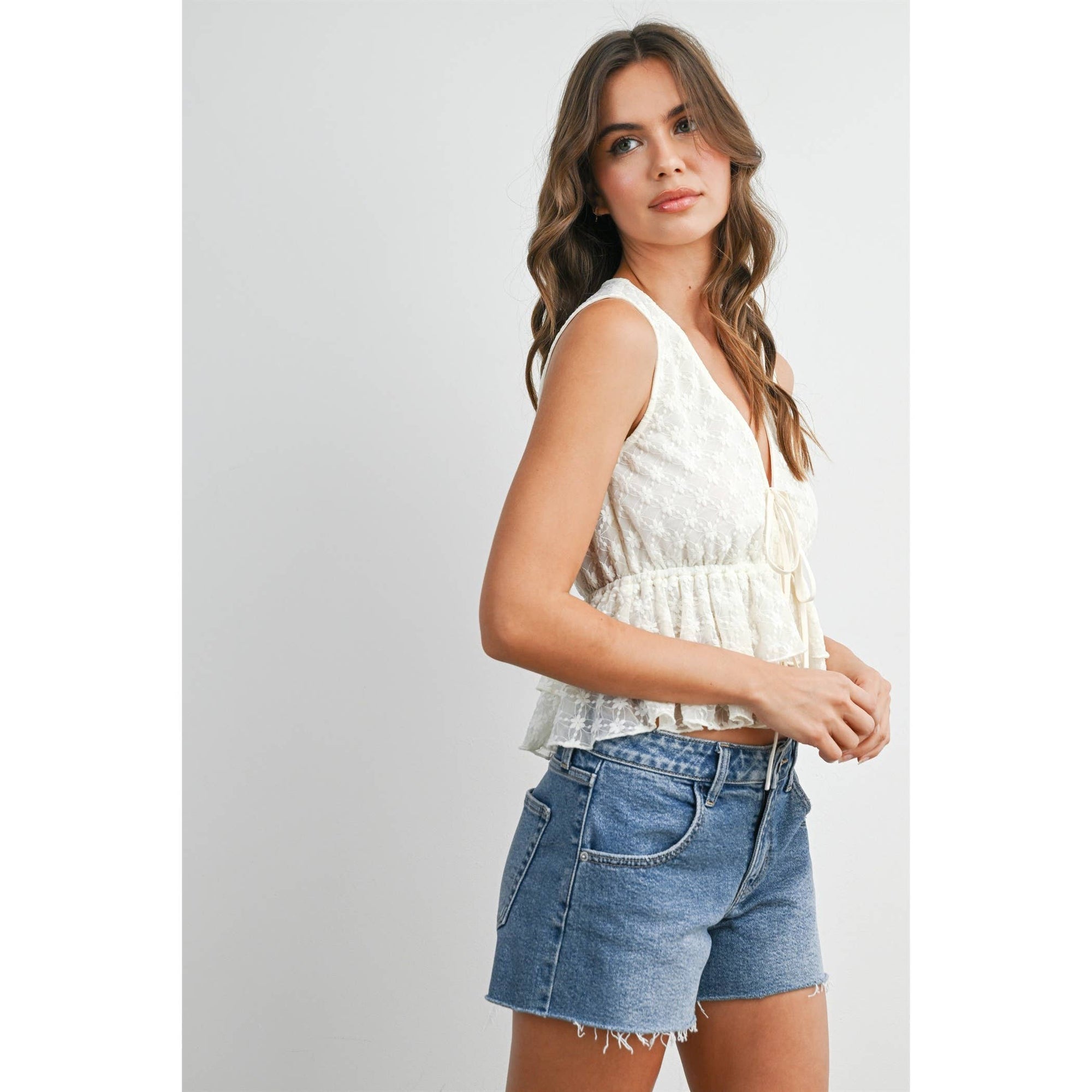 Tiered Ruffle Tank Top