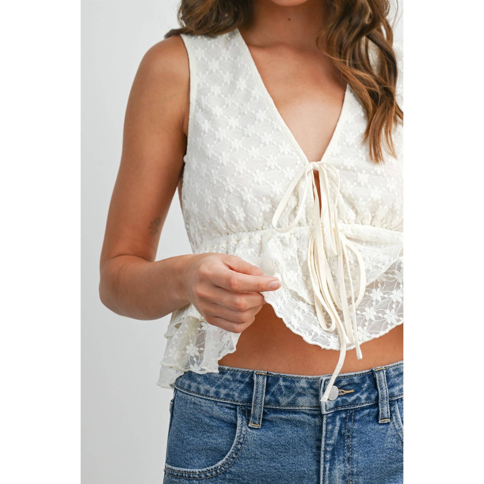 Tiered Ruffle Tank Top